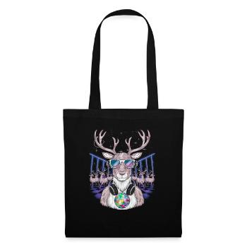 Reindeer Deer Xmas Reindeer Christmas Christmas - Tote Bag - black - Front
