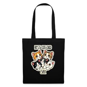Best Cat Dad Ever - Father of cats - Cute Kitties - Tote Bag - black - Front