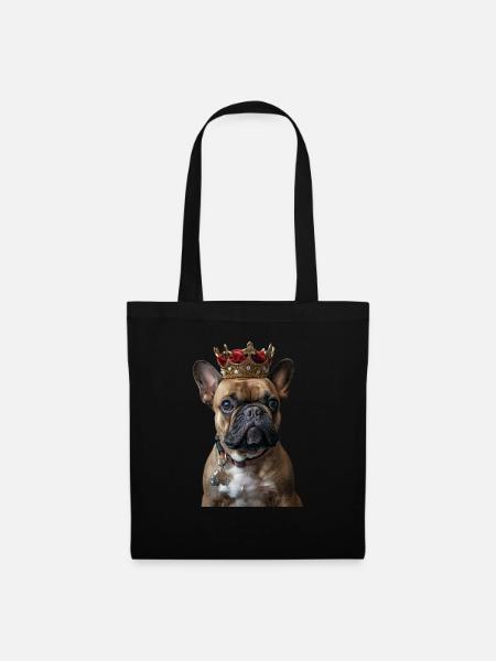 Bouledogue français - Sac en tissu - noir