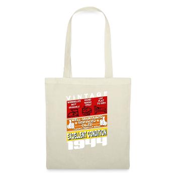 81 years old Vintage 1944 women & men Birthday - Stoffbeutel - Natur - Vorne