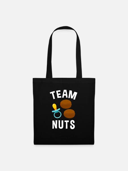 Pinkel Party Babyparty Team Nuts - Stoffbeutel - Schwarz