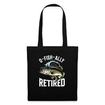 Pêcheur à la retraite Pêche à l’achigan Poisson-chat Retraite - Sac en tissu - noir - Devant