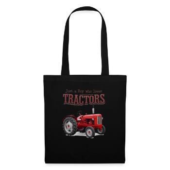 Tracteur Trekker Agriculteur Agriculteur Ferme Tracteur Champ - Sac en tissu - noir - Devant