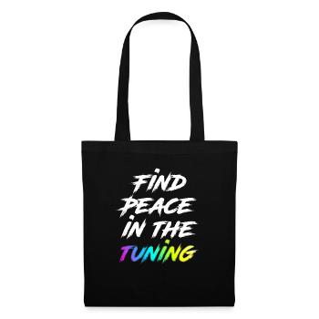 Find the Peace in Tuning - Stoffbeutel - Schwarz - Vorne