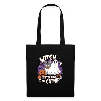 Halloween Cat Forget Candy Give Me A Cat - Tote Bag - black - Front