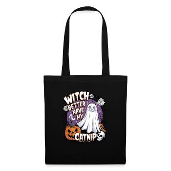 Halloween Cat Forget Candy Give Me A Cat - Tote Bag - black - Front