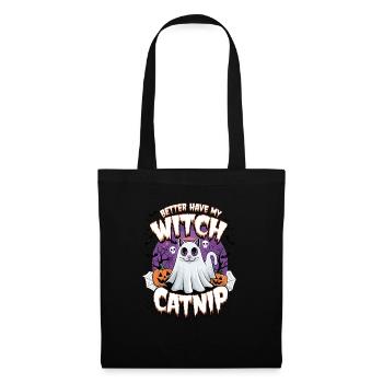 Halloween Cat Forget Candy Give Me A Cat - Tote Bag - black - Front