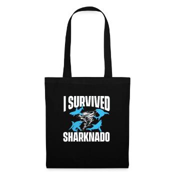J’ai survécu à Sharknado - Shark Lover - Sac en tissu - noir - Devant