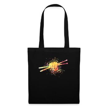 Drums Drums Drumstick Drummer Music Band Rock - Tote Bag - black - Front