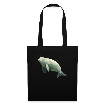Seekuh Dugongs Dugong - Stoffbeutel - Schwarz - Vorne