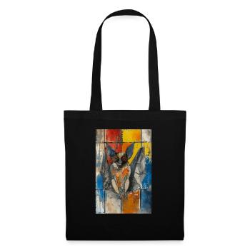 Raquette - Sac en tissu - noir - Devant