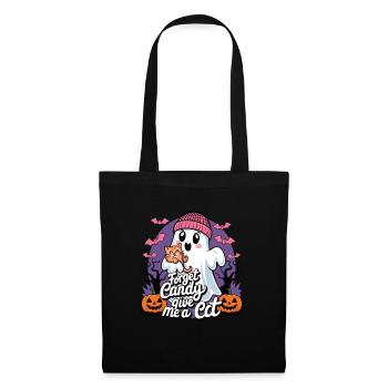 Halloween Cat Forget Candy Give Me A Cat - Tote Bag - black - Front