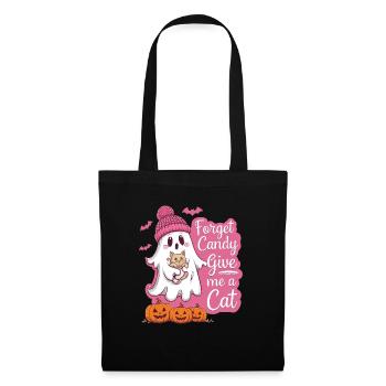 Halloween Cat Forget Candy Give Me A Cat - Tote Bag - black - Front