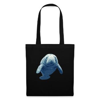 Lamantins Seekuh Lamantin - Sac en tissu - noir - Devant