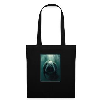 Lamantins Seekuh Lamantin - Sac en tissu - noir - Devant