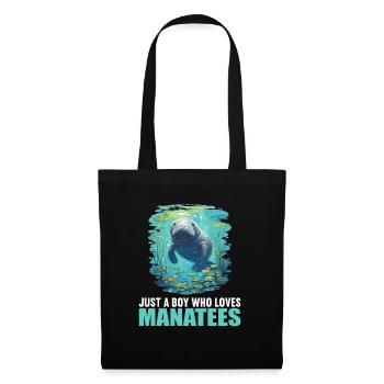 Lamantins Seekuh Lamantin - Sac en tissu - noir - Devant