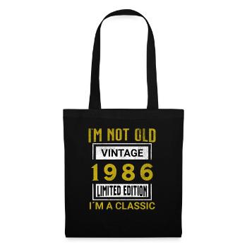 Birthday 39 years old I'm not old I ́m classic - Tote Bag - black - Front