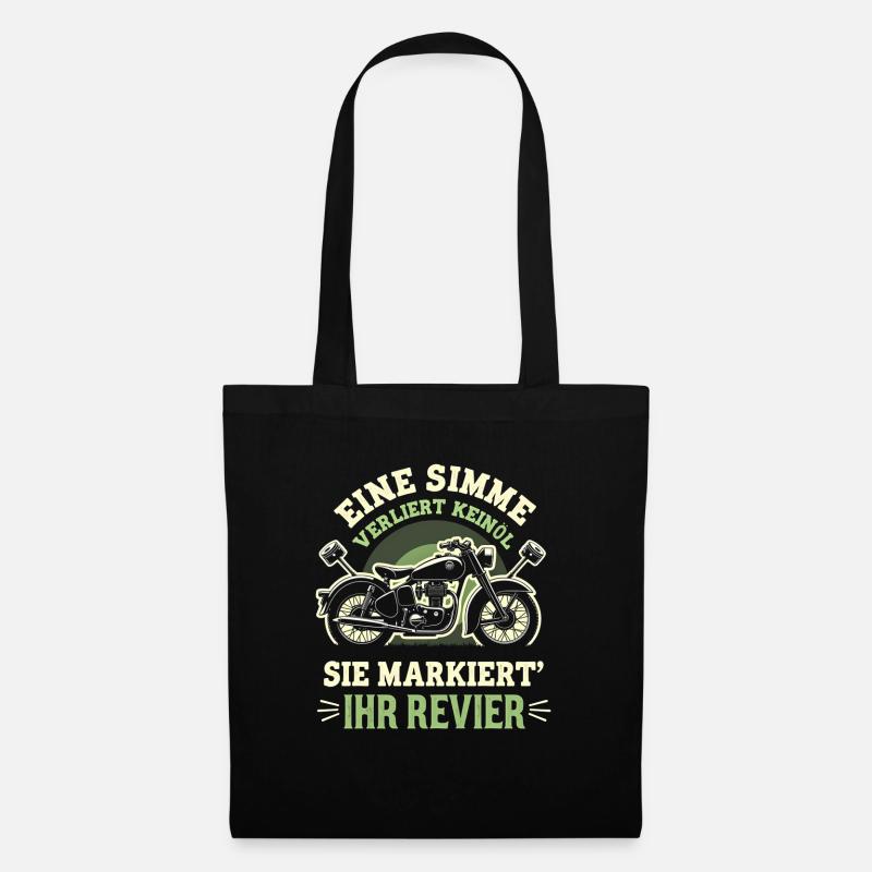 Simson DDR Moped Simson fan s51 ddr - Stoffbeutel - Schwarz