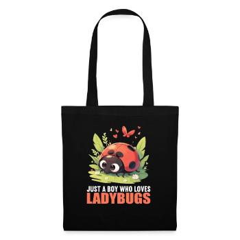 Ladybug Marienkäfer - Tote Bag - black - Front
