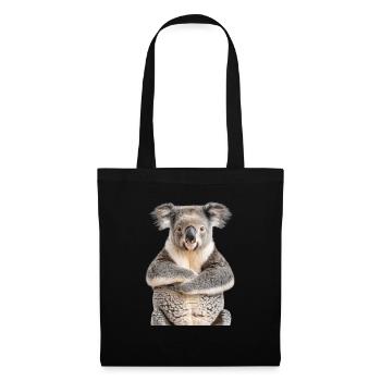 Koala - Sac en tissu - noir - Devant
