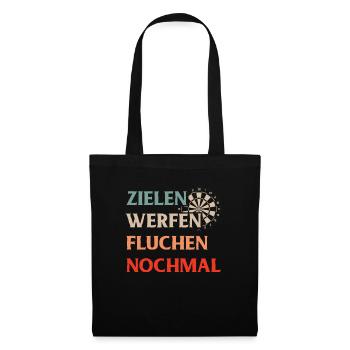 Dart Gift Dartboard Darts Player Bullseye - Tote Bag - black - Front