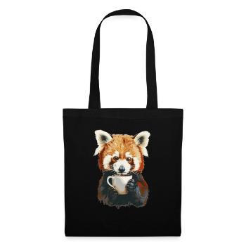 Roter Panda - Stoffbeutel - Schwarz - Vorne