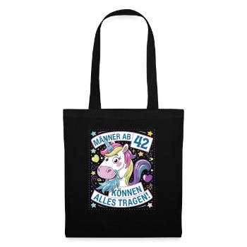 Men aged 42 and over can wear anything for their 42nd birthday - Tote Bag - black - Front