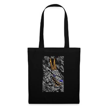 Fantasy RPG Wolf Magic Dungeon - Tote Bag - black - Front