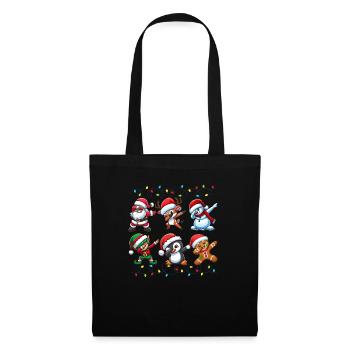 Dabbing Santa Elf Christmas Squad Boys Girls - Tote Bag - black - Front