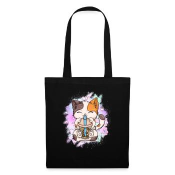 Bubble Tea Boba BubbleTea Kawaii Japan Tea Kpop - Tote Bag - black - Front