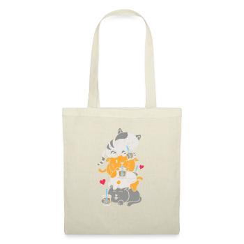 Thé à bulles Boba BubbleTea Kawaii Japan Tea Kpop - Sac en tissu - nature - Devant