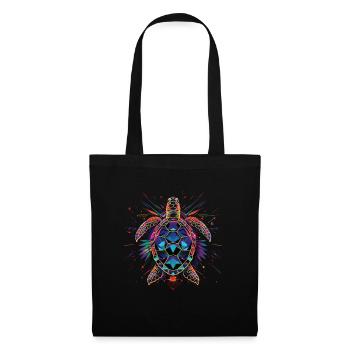 Tortue - Sac en tissu - noir - Devant