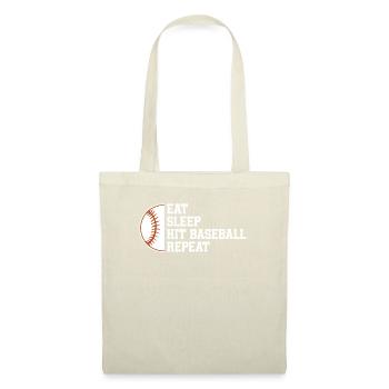 Baseball Sport Baseballspieler Pitcher Catcher USA - Stoffbeutel - Natur - Vorne