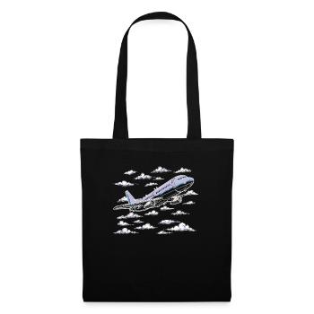 My first plane trip First time flying - Tote Bag - black - Front