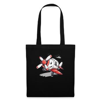 My first plane trip First time flying - Tote Bag - black - Front
