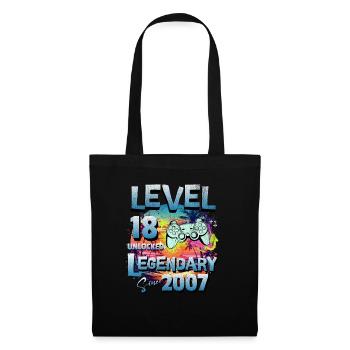 Level 18 Unlocked since 1982 Birthday - Tote Bag - black - Front