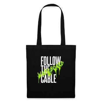Graffiti Style - Follow the Cable Wakeboard Design - Stoffbeutel - Schwarz - Vorne