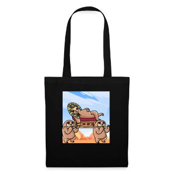 Hiéroglyphes Paresseux Tutan Mythologie égyptienne - Sac en tissu - noir - Devant