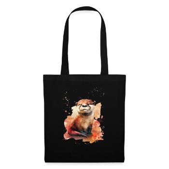 Otter - Stoffbeutel - Schwarz - Vorne
