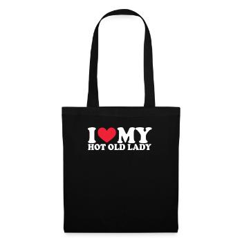 Petite amie Petite amie Relation Couple Amour Couple - Sac en tissu - noir - Devant