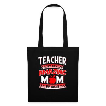 Teacher By Day Amazing Mom By Night - Tote Bag - black - Front