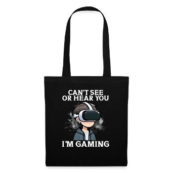 Virtual Reality Athlete Witzer VR Gamer Headset - Tote Bag - black - Front