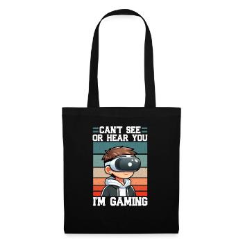 Virtual Reality Athlete Witzer VR Gamer Headset - Tote Bag - black - Front