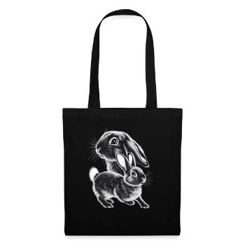 Rabbit - Tote Bag - black - Front