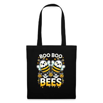 Abeille mignonne fantôme Halloween - Sac en tissu - noir - Devant