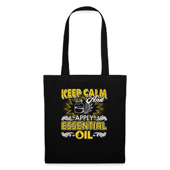 Keep Calm And Apply Essential Oil - Tote Bag - black - Front