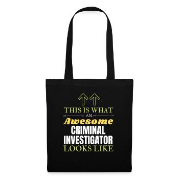 This is What an Awesome Criminal Investigator Look - Sac en tissu - noir - Devant