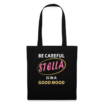 STELLA IS IN A GOOD MOOD - Stoffbeutel - Schwarz - Vorne