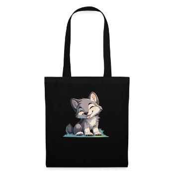 Loups Loup - Sac en tissu - noir - Devant