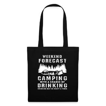 Camping With Drinking Bonfire Camping - Tote Bag - black - Front
